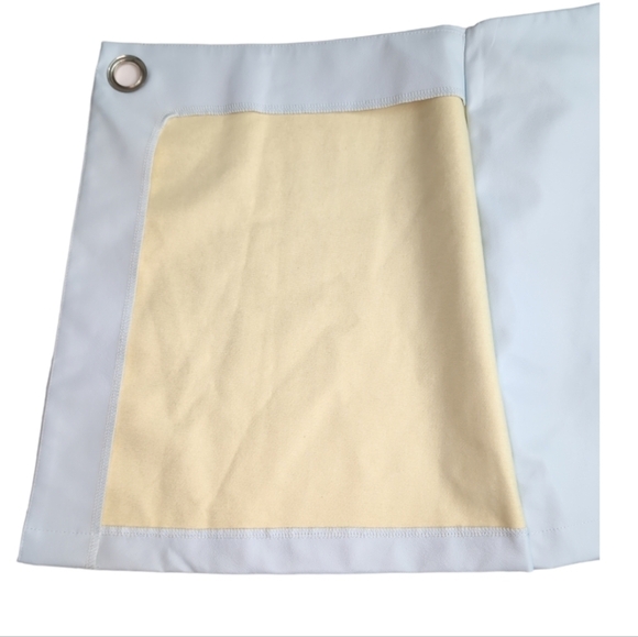 Francesca’s Paige Vegan Leather Light Blue Side Buckle Mini Skirt S - Picture 12 of 16